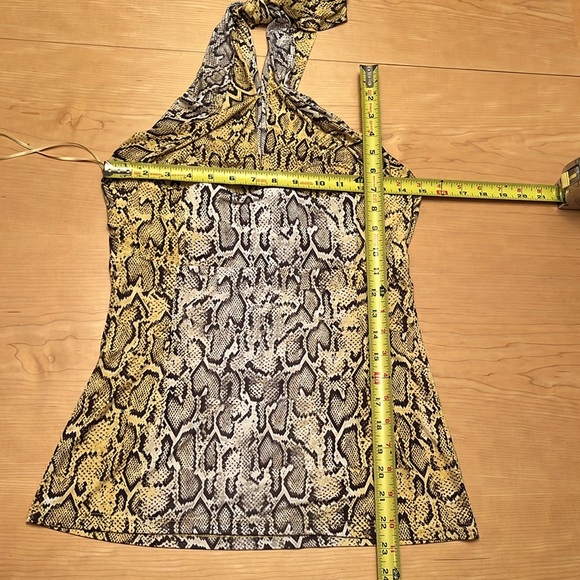 Cache Snake Print Sequin 2-Pc Set - Halter Top Sz S and Matching Skirt S… - Picture 14 of 17